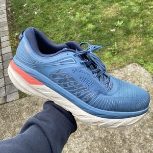 Hoka One One HOKA Bondi 7 Real Teal Outer Space Men Size 12.5